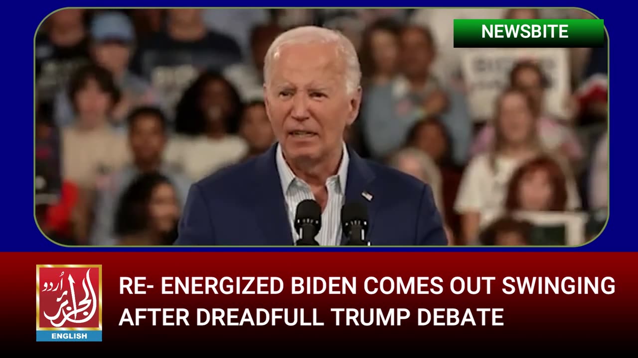 North Carolina Speech: Biden Comes Out Swinging After Dreadful Trump Debate | Aljazairurdu