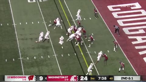 Wisconsin vs Washington State Highlights | College Football Week 2 | 2023 College Football