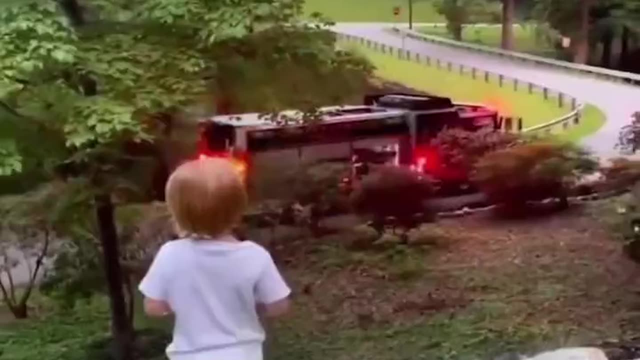 Fireman Makes Boy's Day