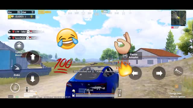 Fuuny pubg videos tesla auto pilot vs tesla auto pilot 😂