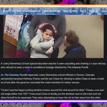 Teacher Chokes 7 Year Old Student