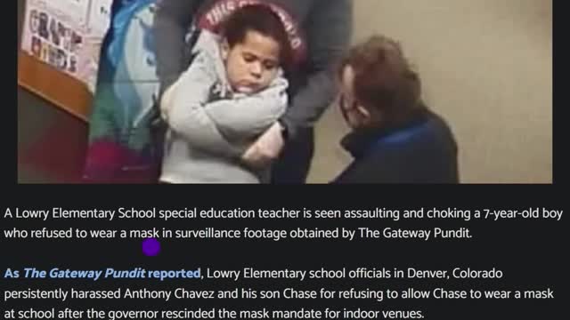 Teacher Chokes 7 Year Old Student