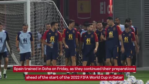 champions Spain train as World Cup start against Costa Rica draws closer