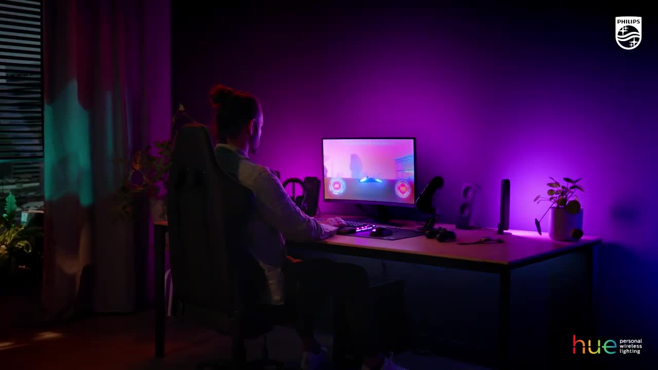 Philips Hue Play Gradient Lightstrip für einen Monitor