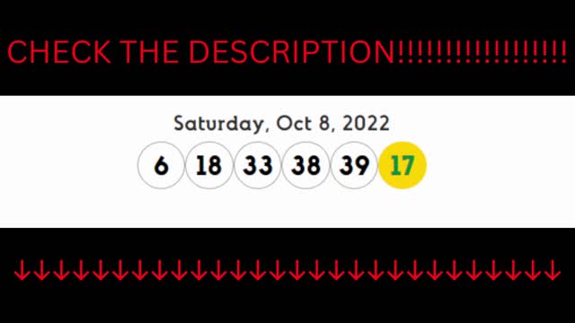 Lucky For Life numbers Saturday, Oct 8, 2022