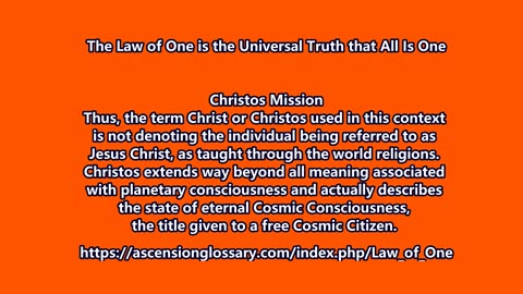 Christ Jesus and the Universe