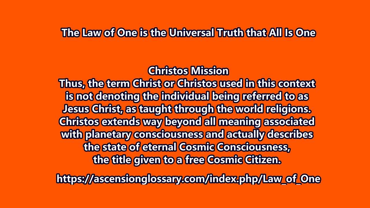 Christ Jesus and the Universe