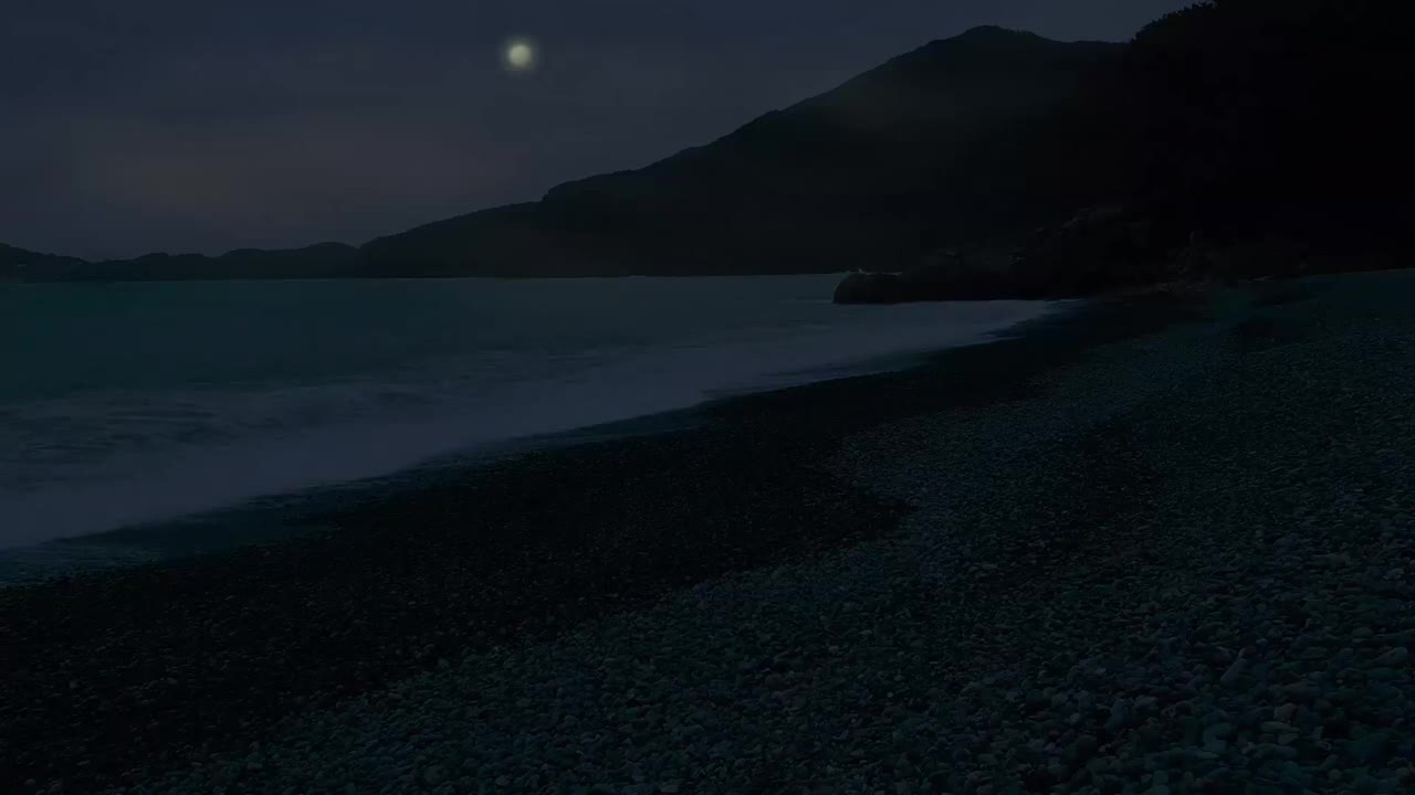 🎧 Sounds & Ambience | Night Ocean Waves | Deep Sleep | Relax | Healing | 6hrs