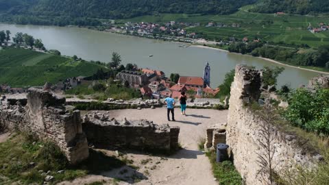 Ruin Dürnstein Wachau Austria Lower Austria People