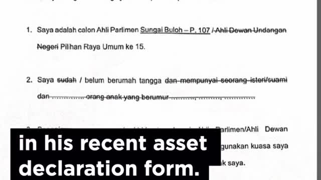 PKR man skips the fine print for asset declaration