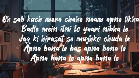Aima Baig | Unplugged Cover | Tere Hawale x Akhiyaan Milawanga x Apna Bana Le| Lyrics