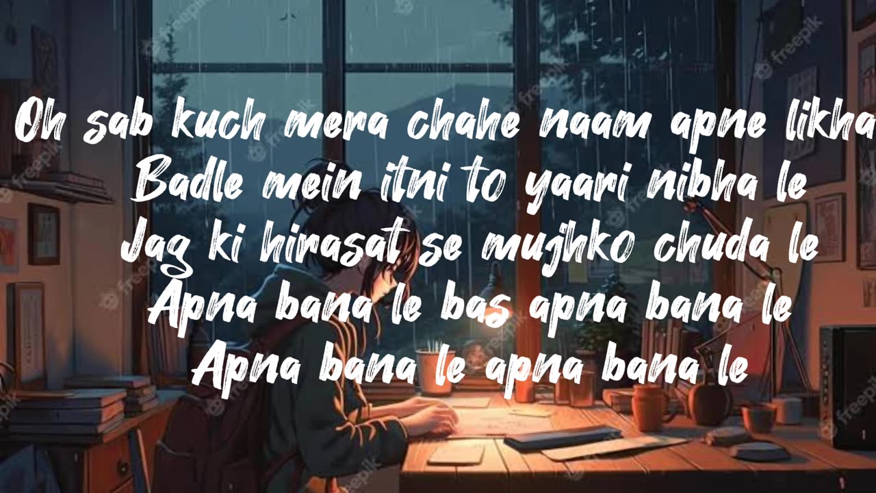 Aima Baig | Unplugged Cover | Tere Hawale x Akhiyaan Milawanga x Apna Bana Le| Lyrics