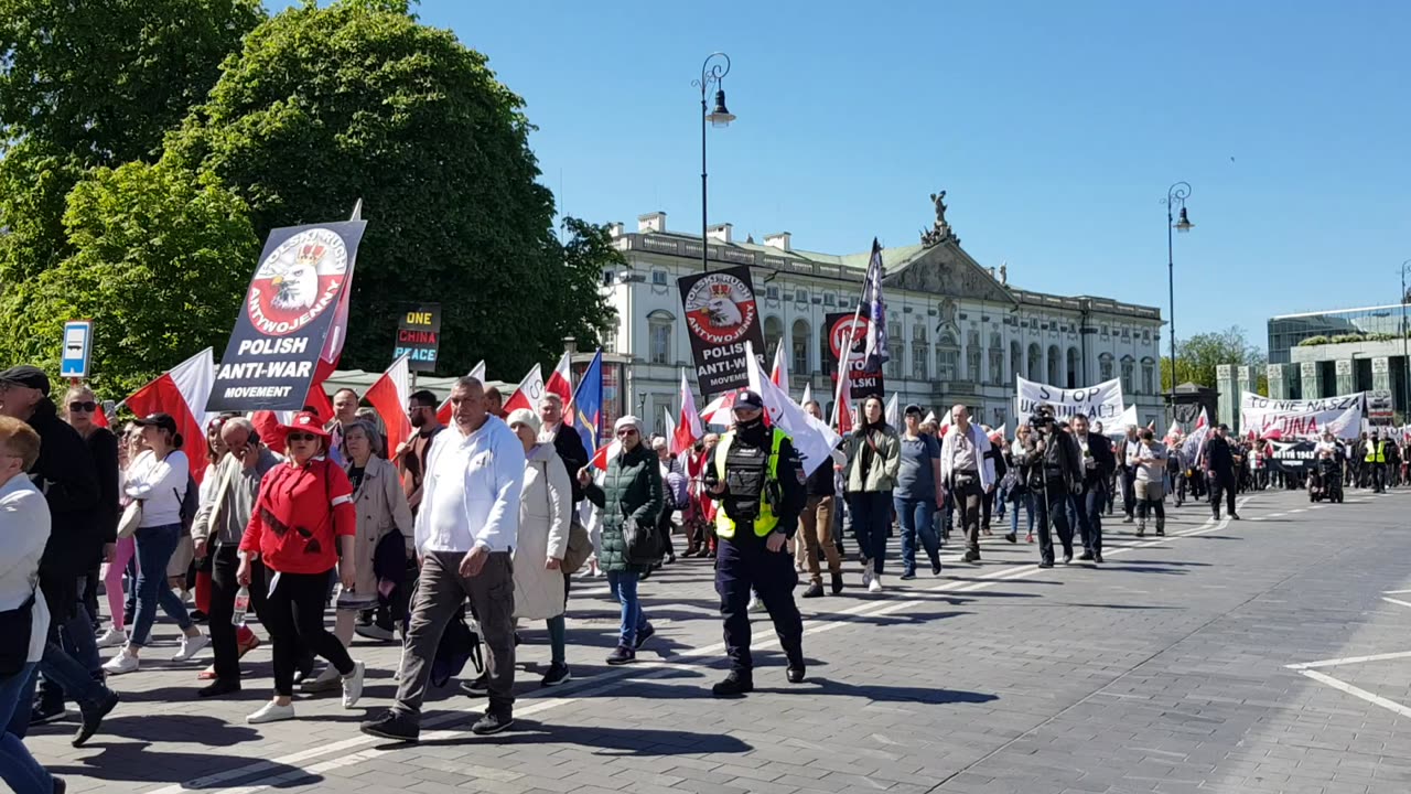 1.05.2023 r. - #MarszPokoju, #Warszawa, #Polska. Wideorelacja - część 7/14.