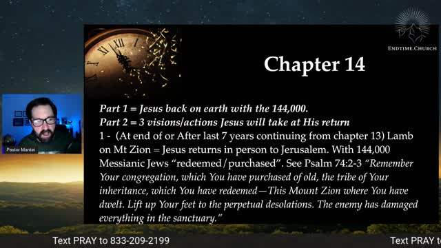 Revelation 14 - the 3 things Jesus does at His return (Live Service 2022 November 7)