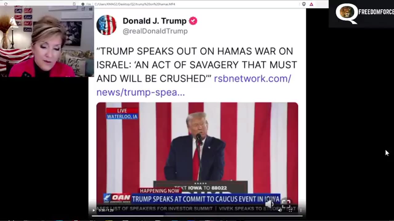 TRUMP CLUES - HAMAS, ISRAEL, MAXWELL, 17, EPSTEIN, IRON DOME? 10-8-23