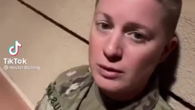 Butch Lesbianic U.S. Soldier Brags about Enforcing Martial Law on U.S. Citizens