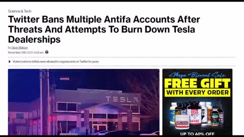 Twitter Bans Multiple Antifa Accounts After Threats And Attempts To Burn Down Tesla Dealerships