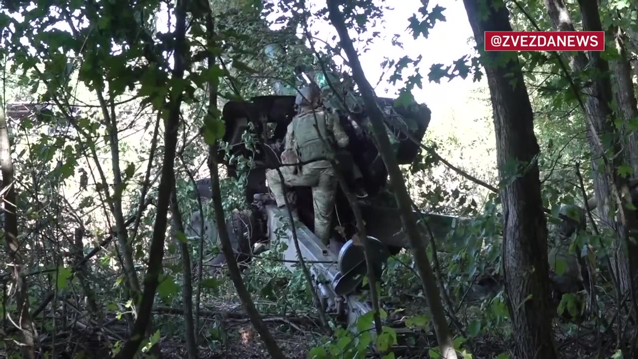 Msta-B crews hit the AFU in the South Donetsk direction