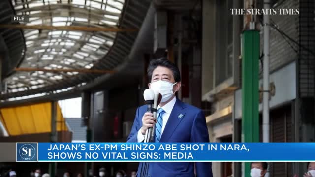 Japan's ex-prime minister Shinzo Abe shot in Nara, shows no vital signs Media