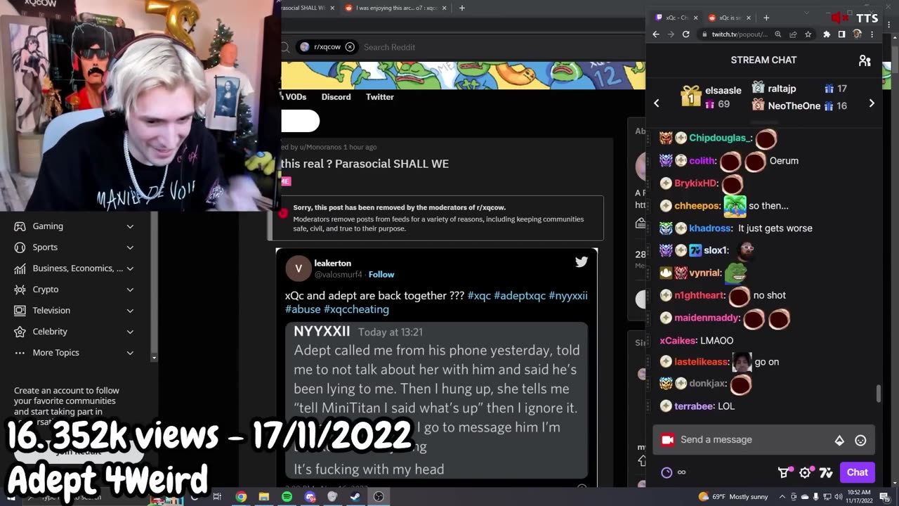 MOST VIEW OF VIEWS OF XQC