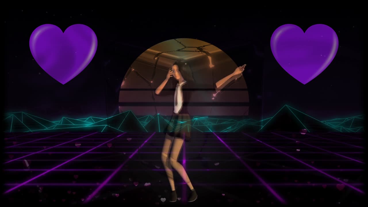 girl dancing simulation created