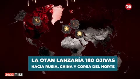 Proyección de una posible guerra nuclear