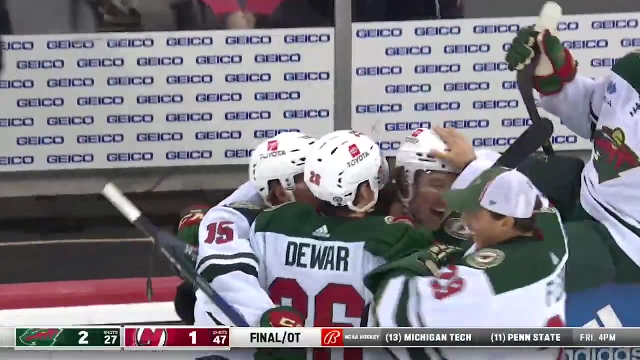 Wild -26 Devils don-t disappoint in a hectic OT-