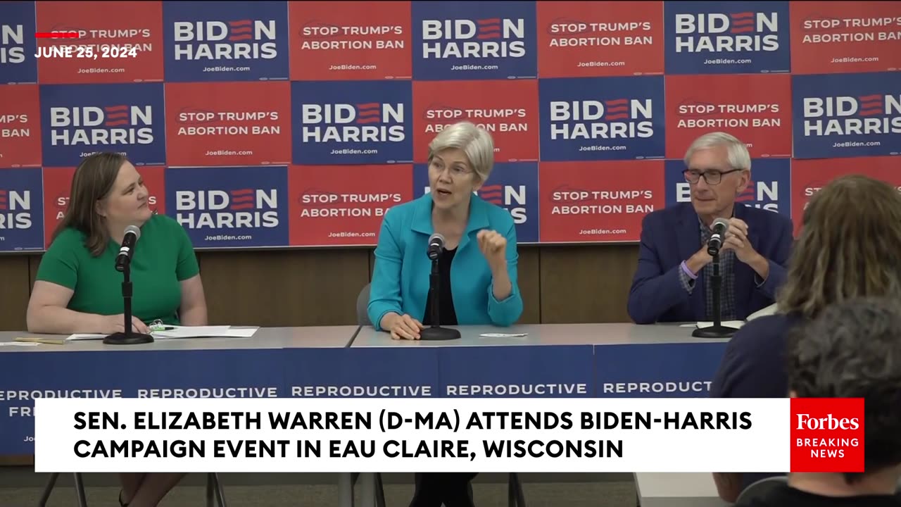 'I Fight For Joe Biden'- Elizabeth Warren Praises Biden's Protection Of Reproductive Rights