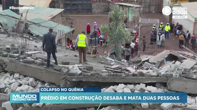 Prédio em construção desaba e mata duas pessoas