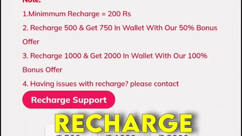 Start fastwin and recharge link in the discription