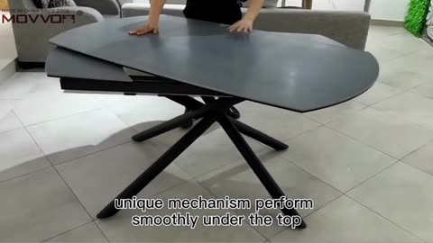Space stylish with the Swivel Expandable Table!Transform any room effortlessly#ExpandableTable