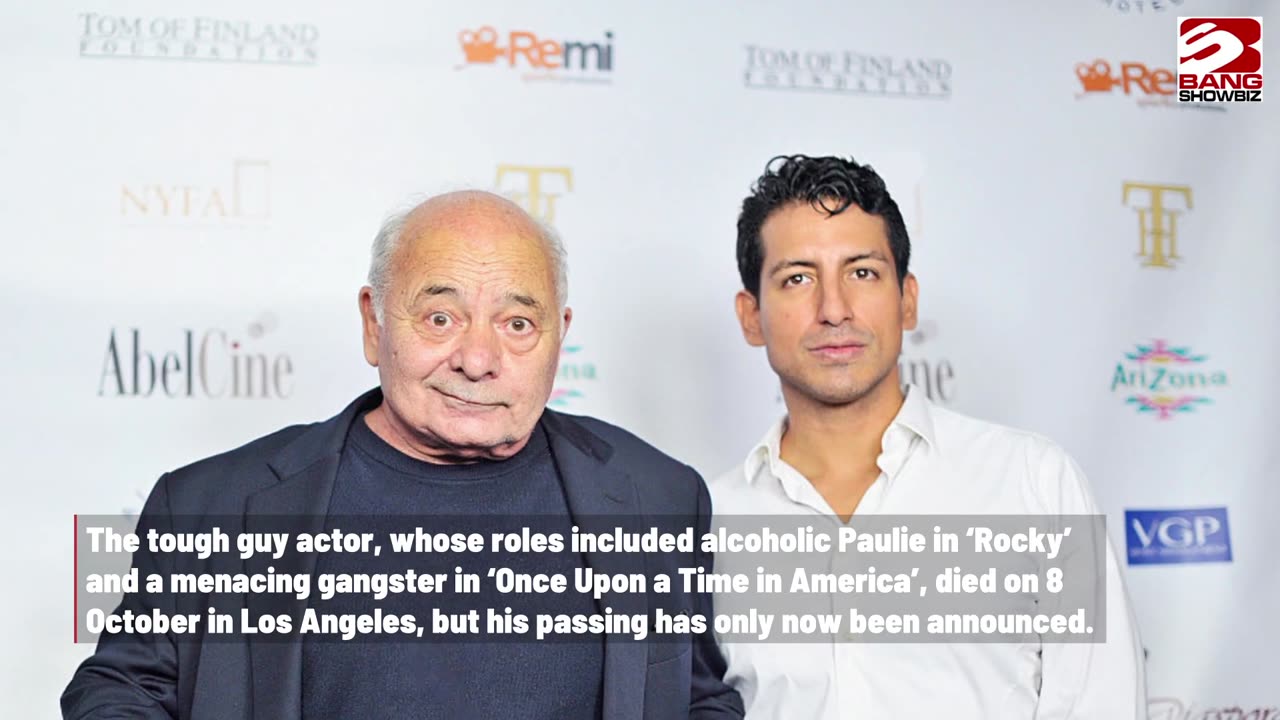 It took more than a week to announce Burt Young Death.