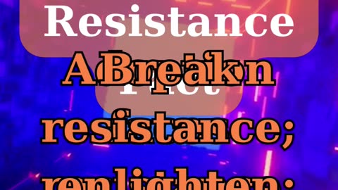 Bitcoin is the resistance so why would you resist it?