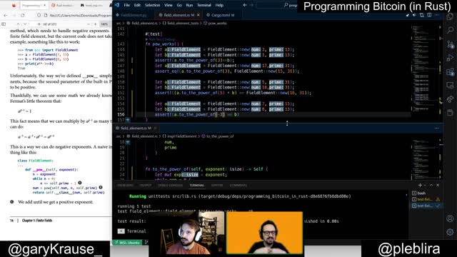 Programming Bitcoin in Rust 2022-11-21