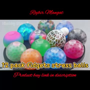 12 Pack Fidgets Stress Balls for Kids Adults