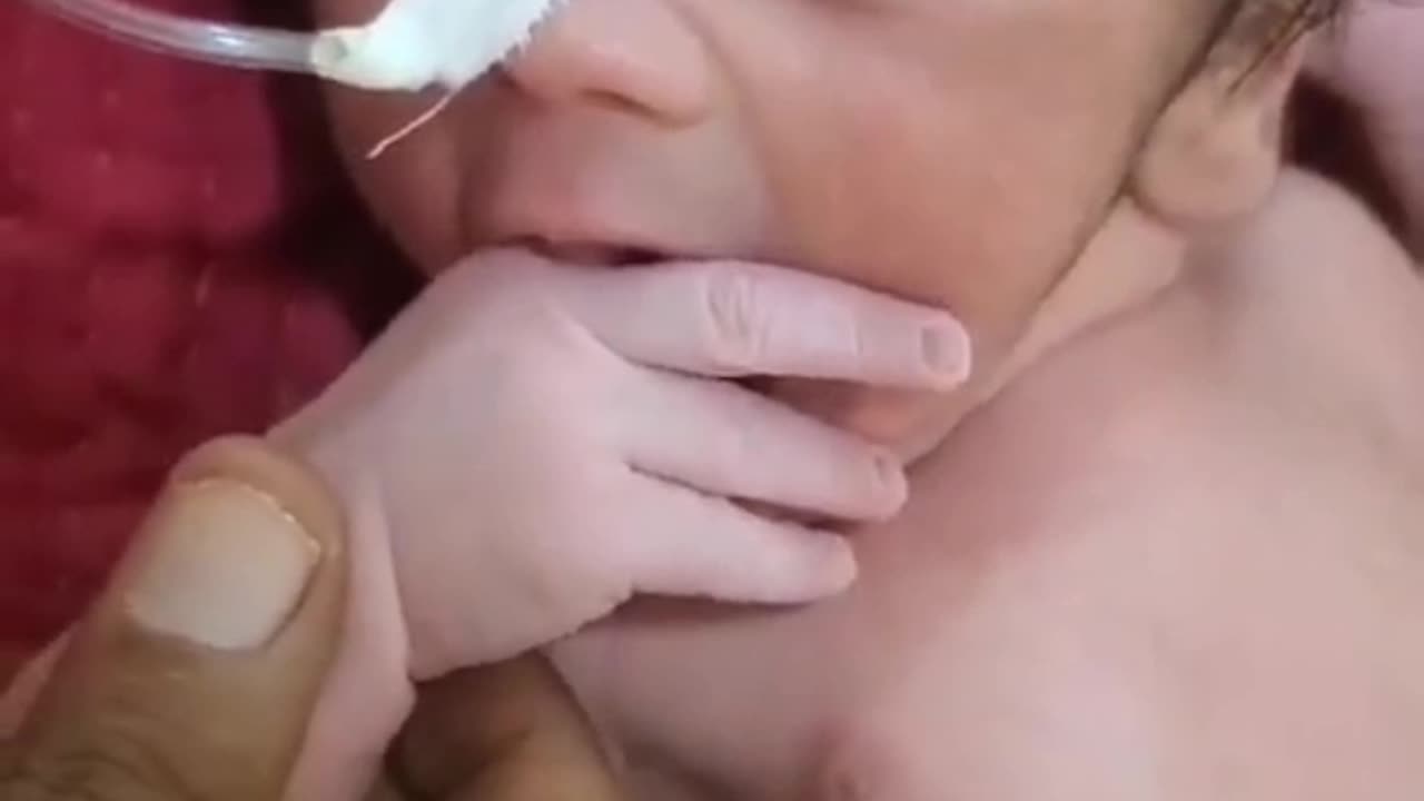 New born baby eyes clear swelling baby