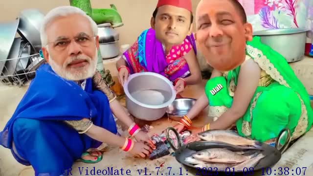 मोदी ने लाया मच्छी अखिलेश ने बनाई मच्छी मछली कॉमेडी मोदी योगी अखिलेश की funny video