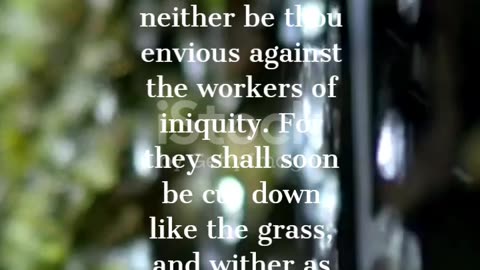 God's Promises PSALM 37:1-2