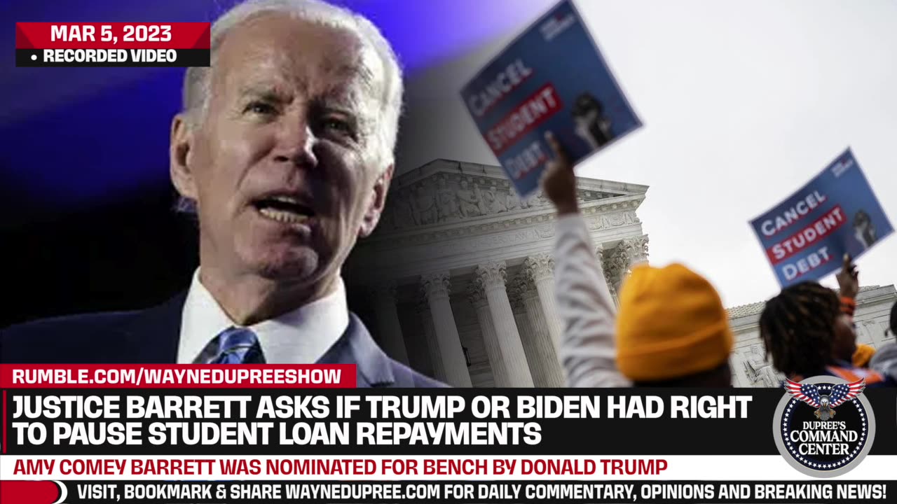 Amy Comey Barrett Takes On Biden's Lawyer Over Canceling Student Debt