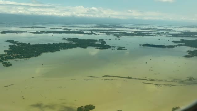 Sylhet flood Bird eye view