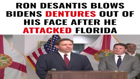 Ron Desantis to Biden "DO YOUR JOB"