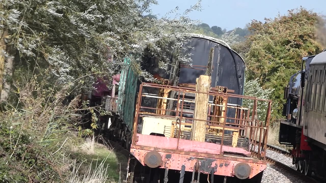 Swiftsure LMR Engine Pulling Us Slowly, But Then Quickly Past DMU, East Sussex 2022