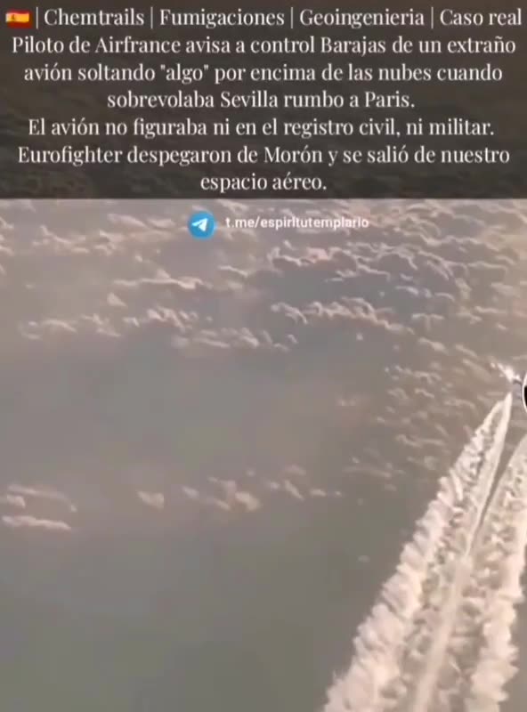 GEOINGEGNERIA: un pilota di linea filma un aereo mentre irrora