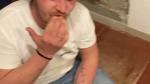 Guy Trying Ab Wheel Roller Face Plants
