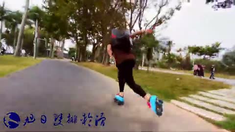 ol outdoor quad roller skating,let's go out for roller skating._Cut