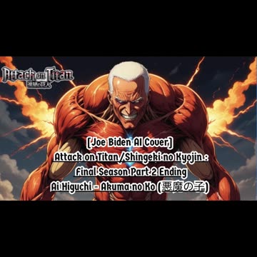 [Joe Biden sings/AI Cover] Attack on Titan : Final Season P2 Ending | Ai Higuchi - Akuma no Ko