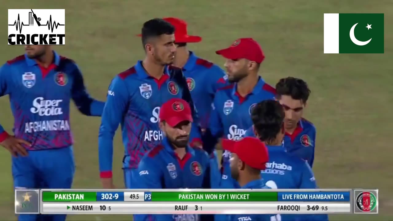 Thrilling Pakistan Vs Afghanistan Match