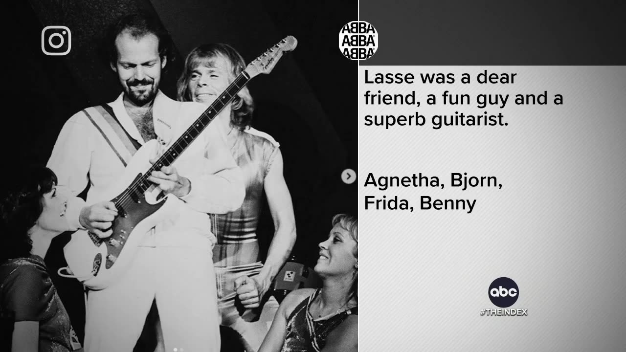 ABBA guitarist Lasse Wellander dies at 70