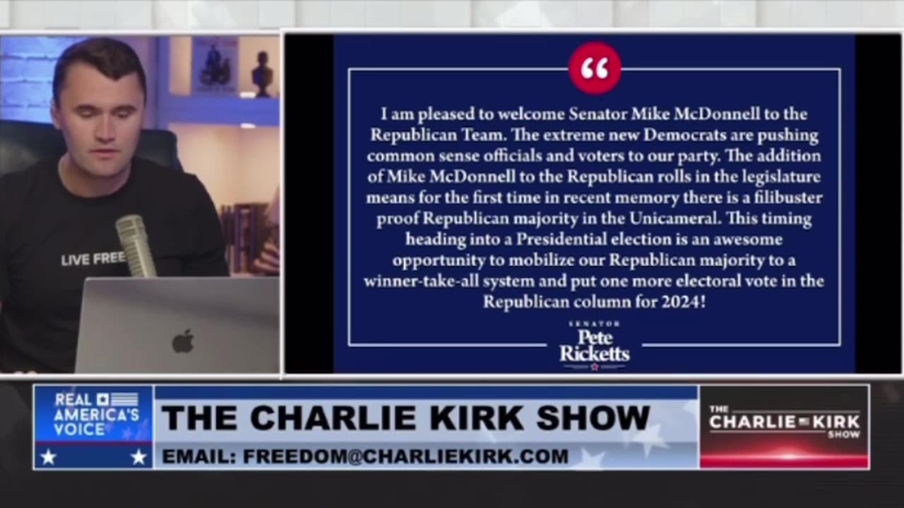 Charlie Kirk: Nebraska Update