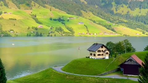 Beautiful Lake Wagitalsee, Switzerland 🇨🇭